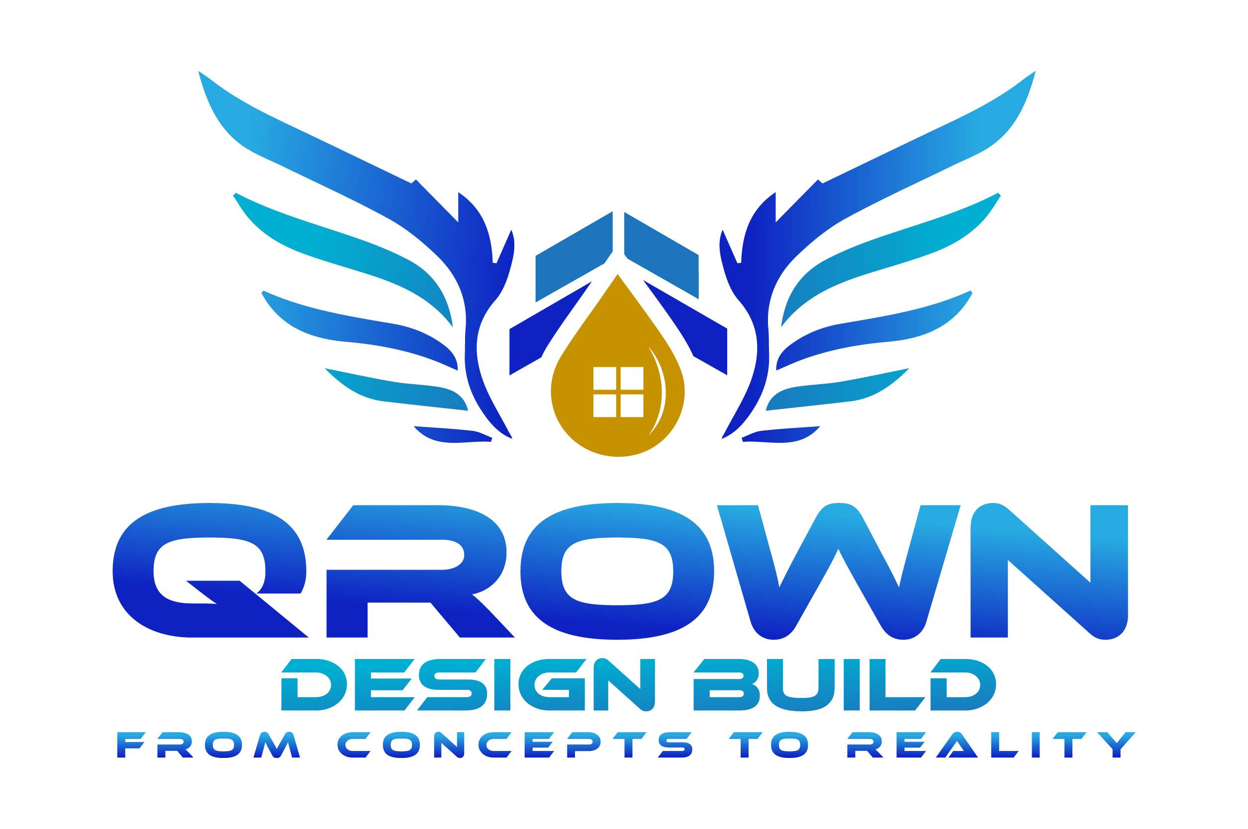 Qrown Design Build logo